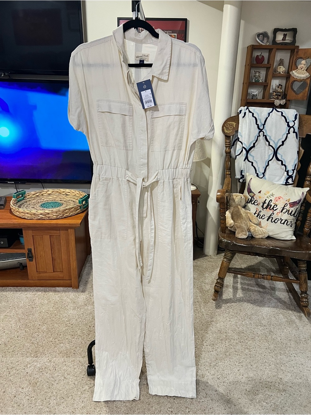 NWT Universal Thread Ivory Jumpsuit